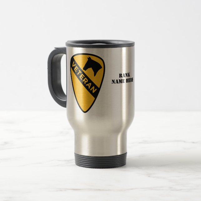 1st Cavalry Division - Veteran (United States) Travel Mug (Front Left)