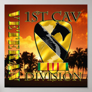 1st Cavalry Division Vietnam Veteran Poster