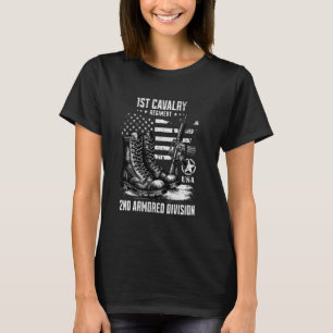 1st Cavalry Regiment 2nd Armoured Division Militar T-Shirt