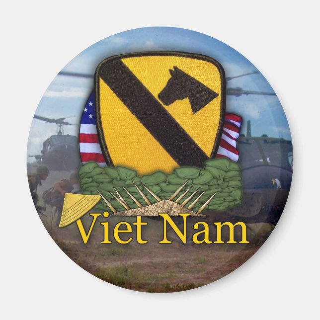 1st cavalry vietnam air cav vets patch Magnet (Front)