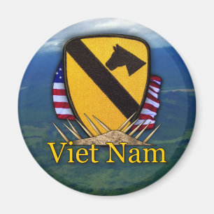1st cavalry vietnam air cav vets patch Magnet