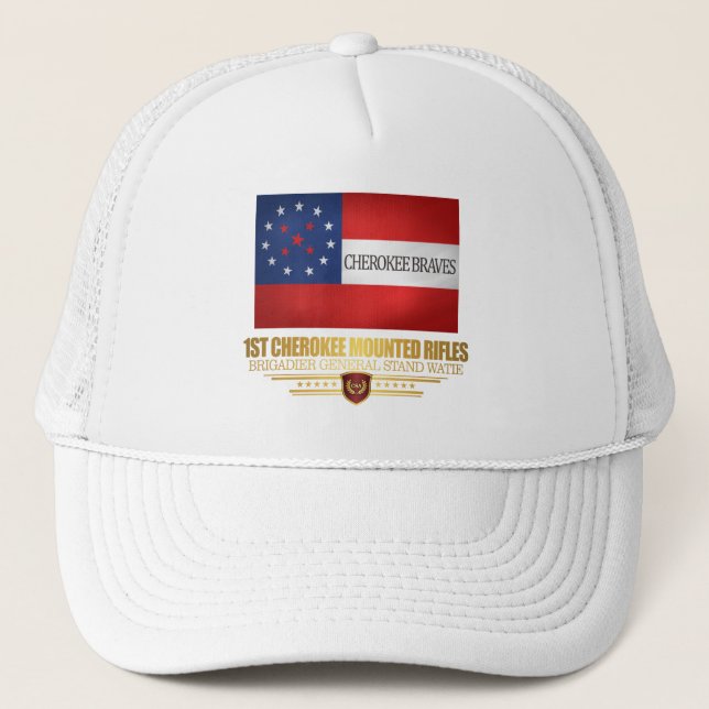 1st Cherokee Mounted Rifles Trucker Hat (Front)
