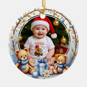 1st Christmas 2 sided, Santa’s Sweetheart Ceramic Ornament