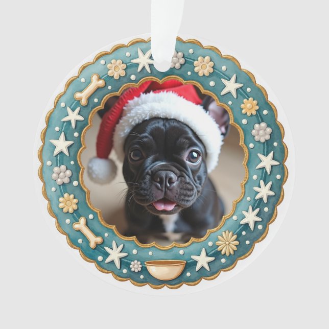 1st Christmas 2-sides Paw-liday Magic Ornament (Front)