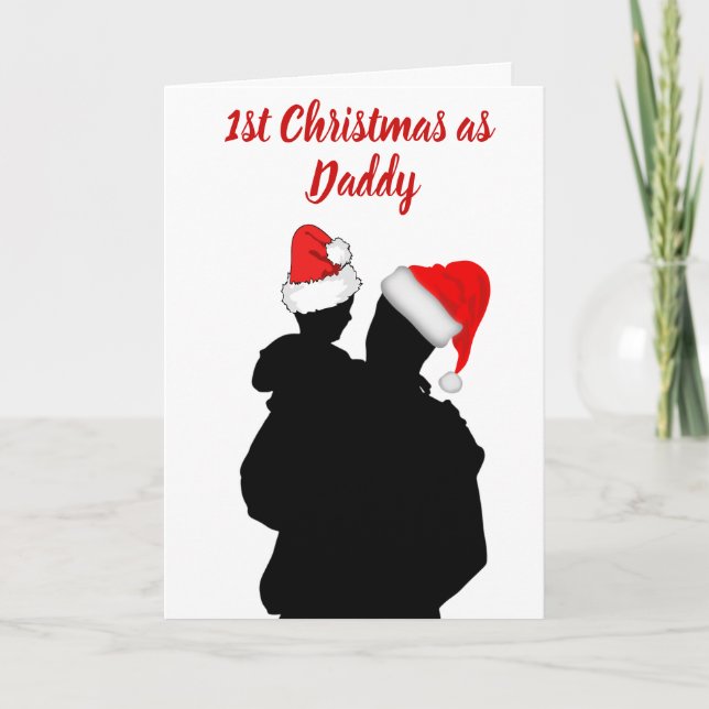 1st Christmas as daddy card (Front)