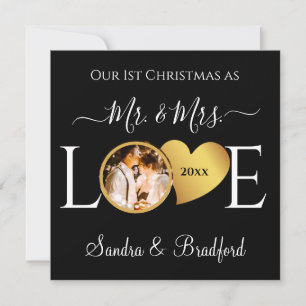 1st Christmas as Mr Mrs Newlyweds  Holiday Card