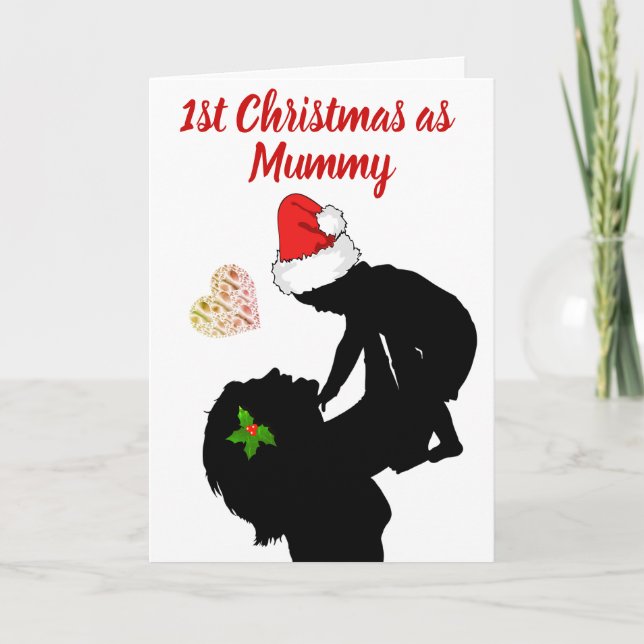 1st Christmas as mummy card (Front)