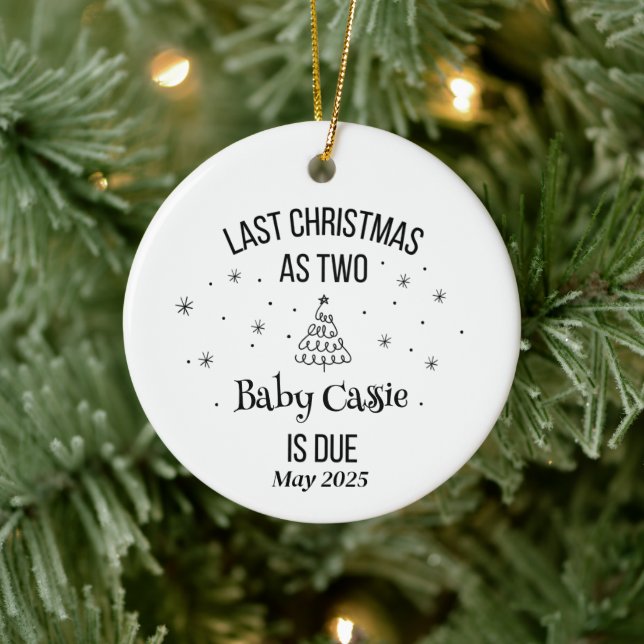 1st Christmas as new parents Ceramic Ornament (Tree)