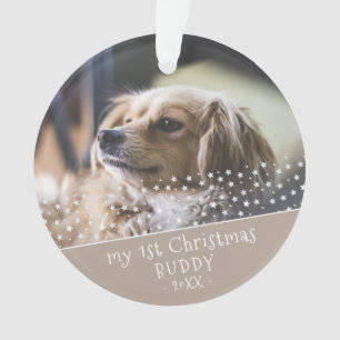 1st Christmas Dog Pet Photo Keepsake Ornament