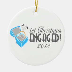 1st Christmas Engaged Ornament