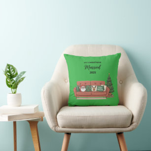 1st Christmas Married 2025 Cute Cosy Couch Newly Cushion