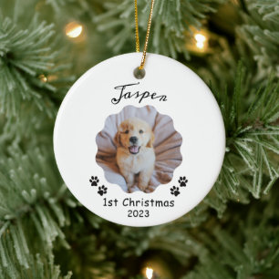 1st Christmas, Personalised Pet Christmas Ornament