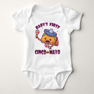 1st Cinco De Mayo - Baby's First Cinco de Mayo Baby Bodysuit
