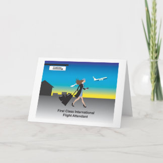 1st Class International Flight Attendant Card