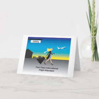 1st Class International Flight Attendant Card