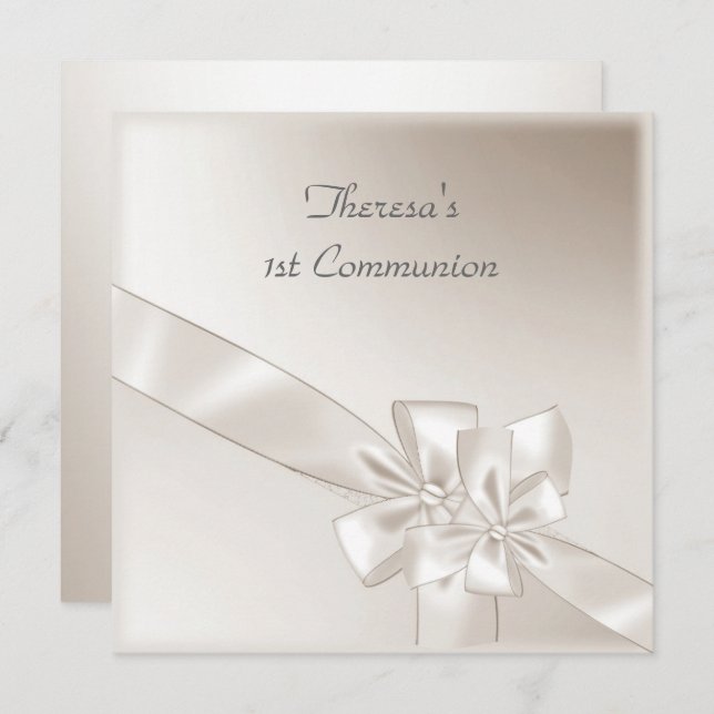 1st Communion Party Invitation (Front/Back)