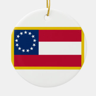 1st  Confederate Flag Ceramic Ornament