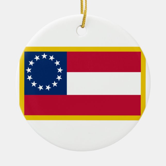1st  Confederate Flag Ceramic Ornament (Front)