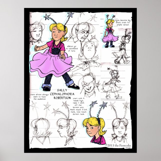 1st Contact Sheet for Sally Robertson Poster (Front)