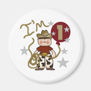 1st Cowboy Birthday Magnet