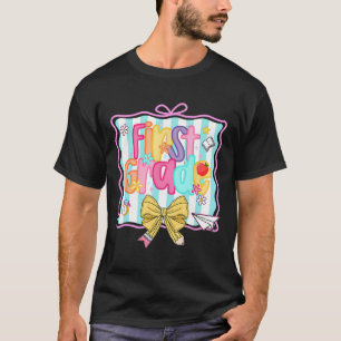 1st Day Of 1st Grade Preppy Ck To School First Gra T-Shirt