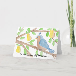 1st Day of Christmas Holiday Card