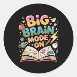 1st day of dchool for Boys, girls, students. Back Classic Round Sticker
