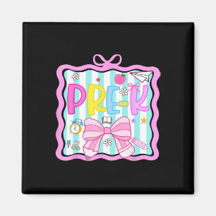 1st Day Of Pre-kindergarten Preppy Back To School Magnet