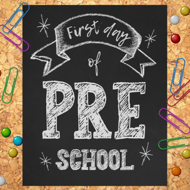 1st Day Pre-K, First Day Back to School, Preschool Photo Print (Creator Uploaded)