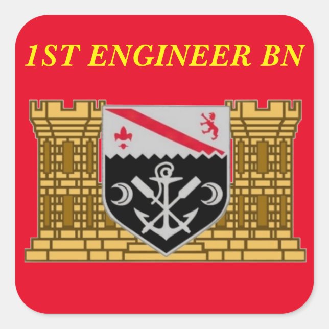 1ST ENGINEER BATTALION STICKERS (Front)