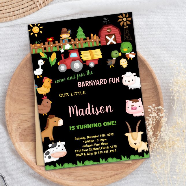 1st Farm Barnyard birthday invitations (1st Farm Barnyard birthday invitations)