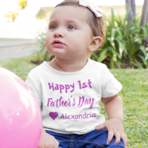 1st Father's Day Baby T-Shirt