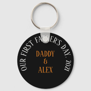 1st Fathers Day Gift, Personalised Dad Keychain, Key Ring