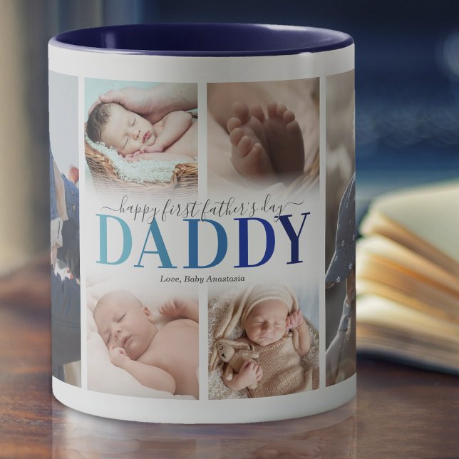 1st Father's Day Photo Collage Mug (Creator Uploaded)