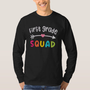 1st First Grade Squad Student Teacher Back To Scho T-Shirt