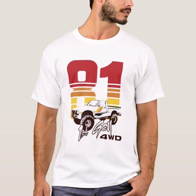 1st Gen 1981 Toyota 4WD Truck T-Shirt (Front)