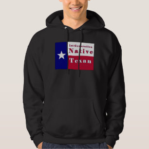 1st Generation Native Texan Flag Hoodie