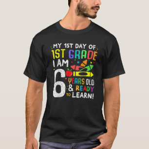 1St Grade Back To First Day Of School Boys Girls T-Shirt