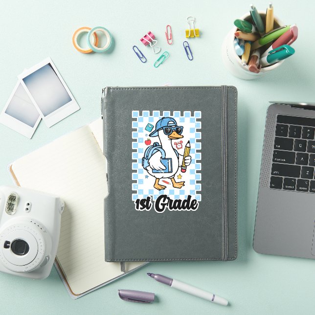 1st Grade Back To School Boy Funny School Goose (iPad Cover)