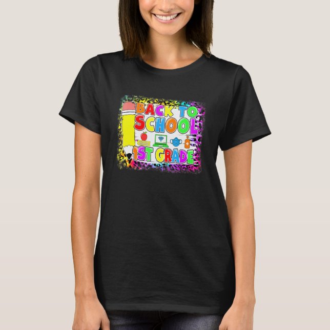 1st Grade Back To School Virtual First Day Of Scho T-Shirt (Front)