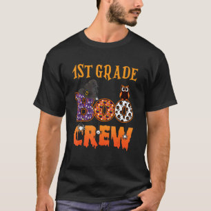 1st Grade Boo Crew Spooky Halloween First Grade Te T-Shirt
