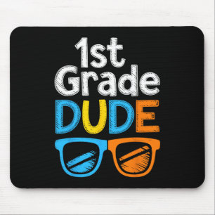 1st Grade Bruh First Grade Dude Back To School For Mouse Pad