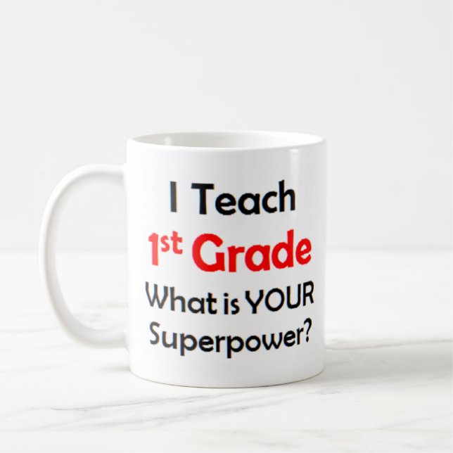 1st grade coffee mug (Left)