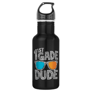 1st Grade Dude Back To School First Grade Student 532 Ml Water Bottle
