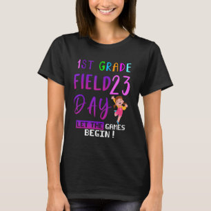 1st grade Field Day 2023 Let The Games Begin kids T-Shirt