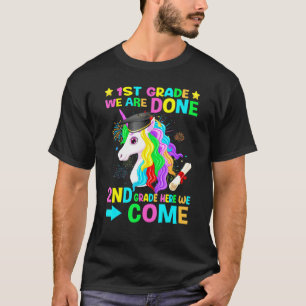 1st Grade Graduation Magical Unicorn Girls Teens K T-Shirt