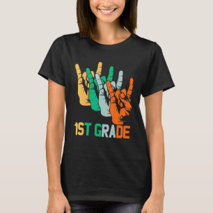 1st Grade Is My Jam Vintage 80s Boombox Teacher St T-Shirt