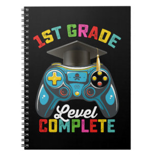 1st Grade Level Complete Graduation Gaming Gamer Notebook