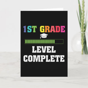 1st Grade Level Complete Kids Graduation Card