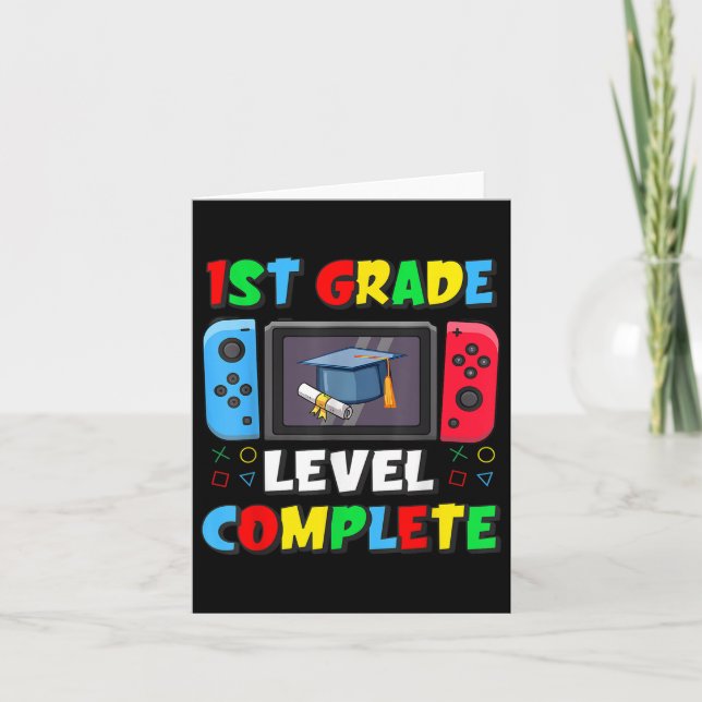 1st Grade Level Complete Last Day Of School Video  Card (Front)